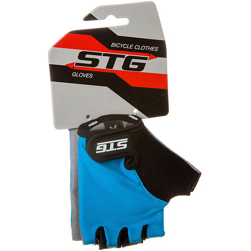 													Велоперчатки STG 819 XS черный, голубой Х87905-ХС фото 5